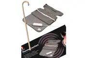 2pc Set 93cm Wooden Walking Stick Cane + Thermo Comfort Heat Pad Electric Relief