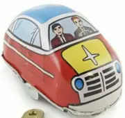 Reproduction Little highway Wind-up classic Tin Car