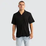 [Nomadic Paradise] Hali Cropped Resort Shirt Black M