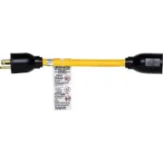 Hilti 120V Outdoor Twist Lock Adapter 15 Amp Durable Rubber Made Bright Yellow