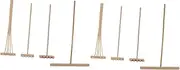 Totority 8pcs Bamboo Rake DIY Rock Zen Garden Kit Zen Garden Tool Sand Rake Stylus Meditation Garden Rake Sandbox Rakes Meditation Sand Zen Tool Fairy Garden Tools Mini Rake for Sandbox