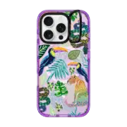 iPhone 16 Pro Impact Ring Stand Case MagSafe Compatible Tropical Soul by Nawara Studio