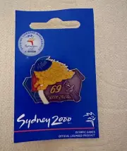 Sydney 2000 Olympic Games Collectable Pins/Badge MASCOT MILLIE - 69 SLEEPS TO GO