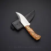 Rare!!! Custom Handmade D2 tool Steel Full Tang EDC Skinning Knife Resin Handle.