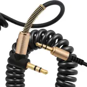 3.5mm Male to Male Coiled AUX Audio Extension Cable