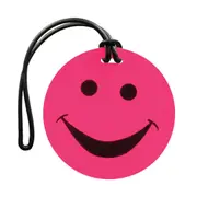 Tosca Smiley Suitcase Tag - Pink