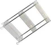 HOODANCOS Rolling Utility Cart Storage Organizer with Rotating Wheels for Kitchen Bathroom and Home Use Lightweight Trolley Rack for Item Classification and Easy