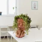AU Face Planter Pots Planter Face Flower Pot Planter For Indoor