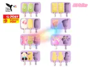 3 Cavity Silicone Rectangle Soap Mould Cake Chocolate Making Homemade DIY Mold