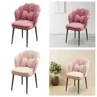 Vanity Chair Back Support Soft Accent Chair for Apartment Office Guest Room
