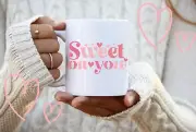 Sweet On You Mug Retro Valentine’s Mug Valentine’s Day Mug Valentines Gift