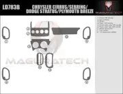 Dash Trim Kit for CHRYSLER CIRRUS 97 98 99 00 carbon fiber wood aluminum