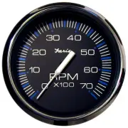 Faria Chesapeake Black SS 4"" Tachometer - 7,000 RPM (Gas - All Outboards)