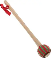 TEMPNAP Traditional Chinese Wooden Handle Cloth Tip Mallet for Gongs and Drums Ergonomic Design Percussion Stick Lightweight and Durable Build for Musicians Long