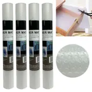4 Rolls Heavy Duty Clear Shelf Drawer Liner Cabinet Mat Non Slip Grip 12"X30"