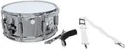 GEWA PURE Marching Snare Drum 14 x 6.5 inch metal shell with carrying strap and knee bracket