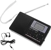 ETHZZLE Digital Clock Portable Radio Battery Lightweight for Elderly Outdoor and Travel