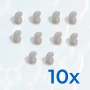 10 QTY Replacement Ear Hanger Tips for ProMax 1023 Series Two Way Radio Earpiece
