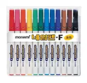 Monami Oil-based Sharpie 12 Colors in 1 Pack