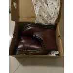 全新 女款DR.MARTENS 八孔 馬丁鞋 馬汀靴 38號酒紅色