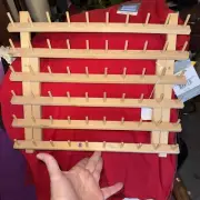 June Tailor 60 Spool Folding Thread Holder Wood Rack #2