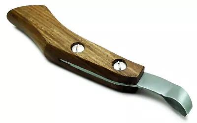 Hoof Knife 7.5" End Small Wooden Handle Farrier Tools Premium Instruments