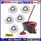 5x/set For Vileda Replacement Microfibre Spin Mop Clean Refill Head