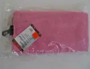 Plush Micro Fiber Golf Towel, size 16" x 22 " (Pink color) by ProActive Sports