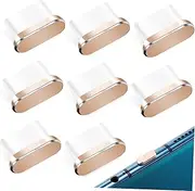 8Pcs Type C Dust Plugs Caps for Phones Lightweight Flat Design Compatible with Type C Devices Protects Ports and Debris Easy Installation