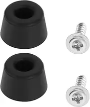 ECSiNG 2Pcs Hob Sink Glass Lid Rubber Bump Stop Rubber Feet Replacement Part Base 15.5mm Top 12.5mm High 9.5mm Compatible with Thetford Hob