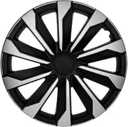 AUTO-STYLE Set Wheel Covers Typhoon 17-inch Silver/Black