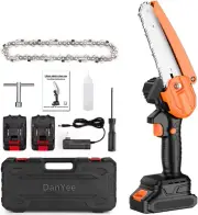 Mini Chainsaw 6 Inch 【1 Year Warranty】 Cordless Electric Handheld Chainsaw 21V P