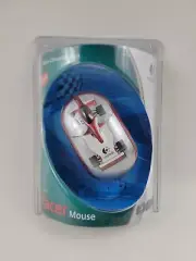 Logitech Optical 3-Button White Speed Car Racer Mouse USB PC MAC - New Sealed