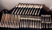 Vintage EP ZING 800 Silver Plated Cutlery 51 Piece Rare Set Made in Italy