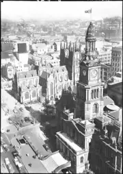 NSW Sydney Town Hall, St Andrew's Anglican Cathedral, George Stree - Old Photo
