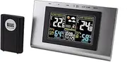 JSEIAJB Color LCD Display Home Monitoring Meteorological Clock Cellar Garden Temperature Humidity Alarm