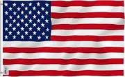 Anley Fly Breeze 3x5 Foot American US Flag - Vivid Color and UV Fade Resistant - Canvas Header and Double Stitched - USA Flags Polyester with Brass Grommets 3 X 5 Ft