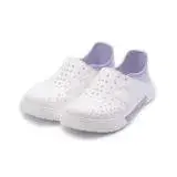 在飛比找遠傳friDay購物優惠-LOTTO 鬆緊洞洞鞋 白紫 LT2AW7167 女鞋