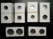 500 Assorted Size 2x2 Cardboard Mylar Coin Flips Holder U PICK Penny Half Dollar
