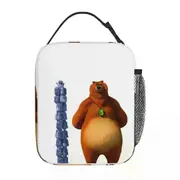 c450 Grizzy And The Lemmings Lunch Bags Insulated Lunch Tote Portable Bento Box Resuable Picnic Bags for Woman Work Kids School k450