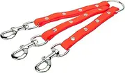 JANUEL - Biothane Triple Dog Belt - Length 25cm x Width 16mm - Orange