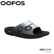 OOFOS 美國 男 舒壓健康鞋《黑/灰白》/M1500/人體工學/舒壓拖鞋/按摩氣墊鞋/透氣涼鞋/拖鞋/悠遊山水