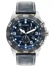 Citizen Blue Dial Men's Eco-Drive Titanium Chronograph Watch BL5558-07L