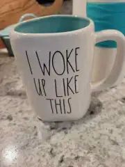 Rae Dunn "I WOKE UP LIKE THIS" Mug ~ Artisan Collection by Magenta