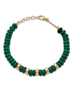 Zoe Chicco 14K Yellow Gold Malachite Beads Bracelet
