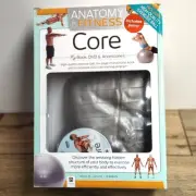 Anatomy of Fitness Core Complete Workout Kit Exercise Ball Book Workout Dvd NEW