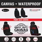 For LDV G10 Van 2015 - 2023 TRADIES Black Canvas Front Seat Covers