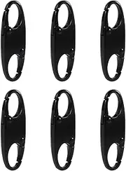 [Lunavara] 6 PCS Zipper Clip Theft Deterrents, Double Pull Replacements, Backpack Lock Keep The Zipper Closed, Secure Your Belongings