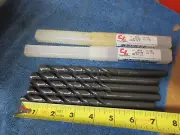 Lot of 5 Chicago-Latrobe 49728 , 7/16" HSS Taper Length Drill Bit