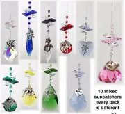 10 crystal suncatchers rainbow charm, wholesale sun catcher suncatcher gift